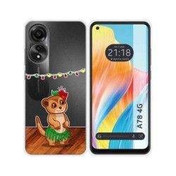 Funda Silicona Transparente para Oppo A78 4G diseño Suricata Dibujos