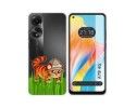 Funda Silicona Transparente para Oppo A78 4G diseño Tigre Dibujos