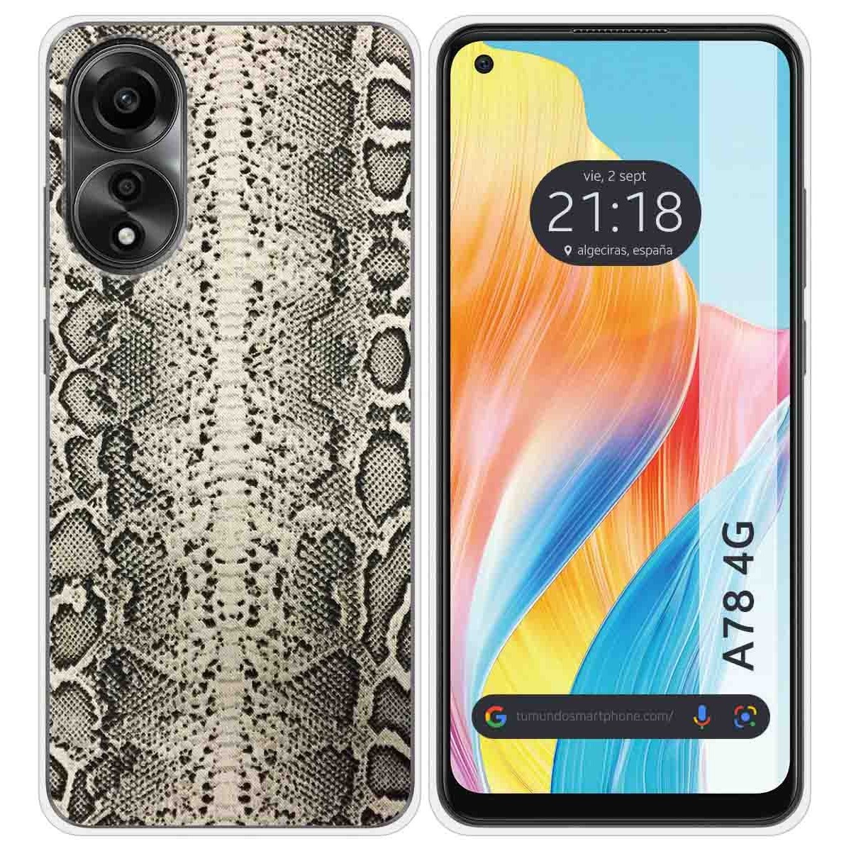 Funda Silicona para Oppo A78 4G diseño Animal 01 Dibujos