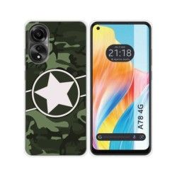 Funda Silicona para Oppo A78 4G diseño Camuflaje 01 Dibujos