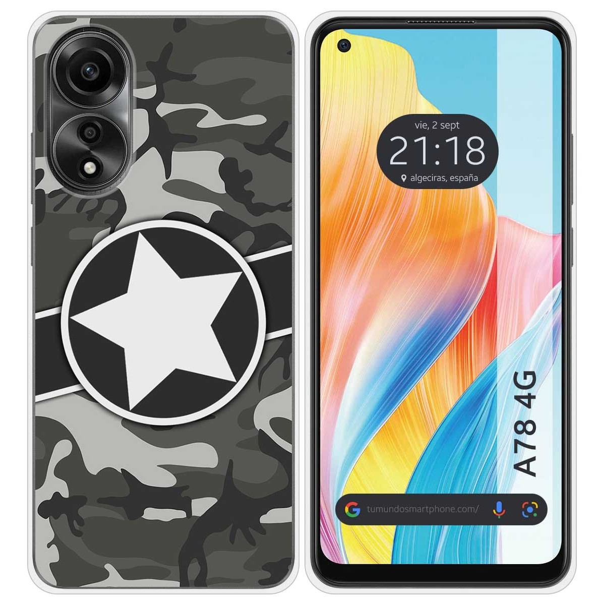 Funda Silicona para Oppo A78 4G diseño Camuflaje 02 Dibujos