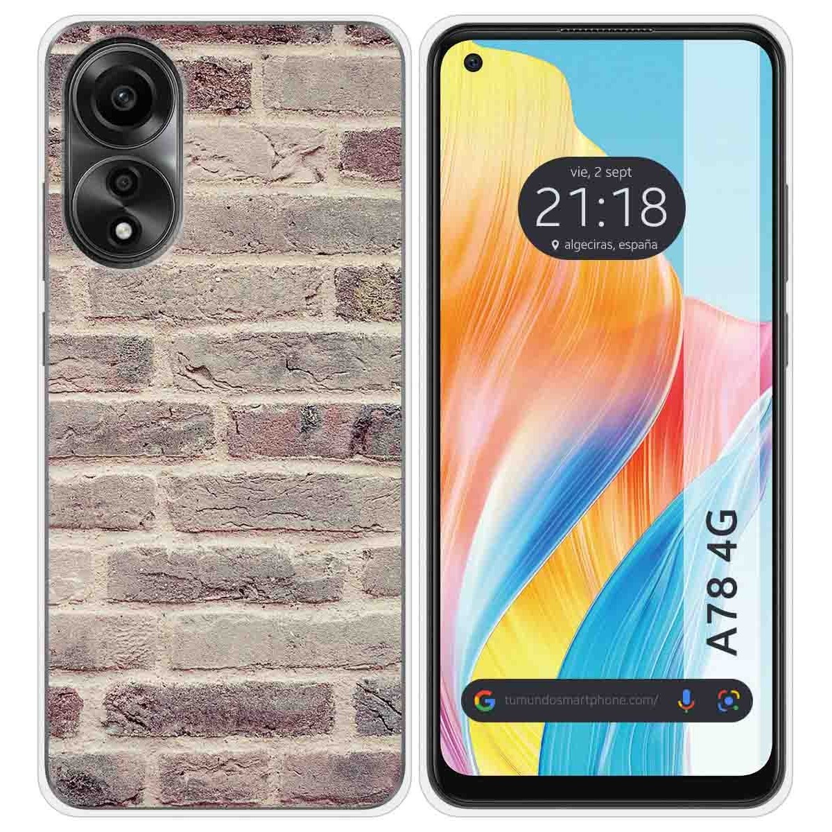 Funda Silicona para Oppo A78 4G diseño Ladrillo 01 Dibujos
