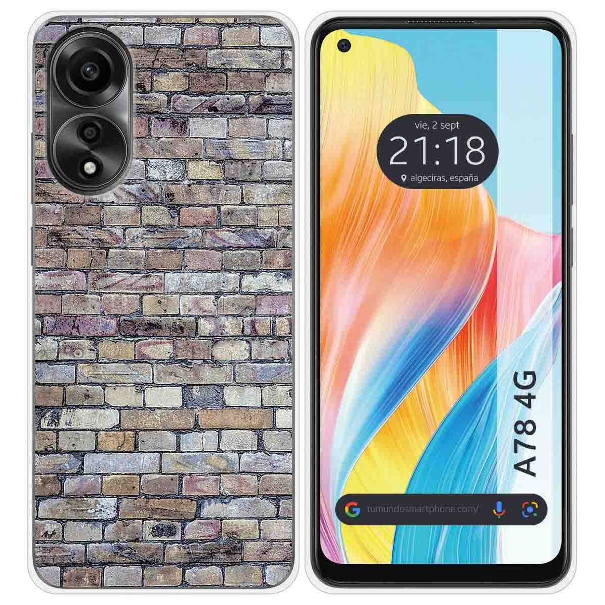 Funda Silicona para Oppo A78 4G diseño Ladrillo 02 Dibujos