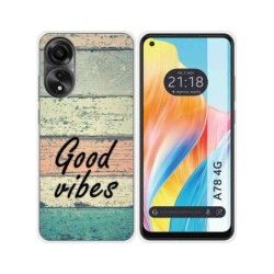Funda Silicona para Oppo A78 4G diseño Madera 01 Dibujos