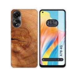 Funda Silicona para Oppo A78 4G diseño Madera 04 Dibujos