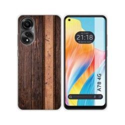 Funda Silicona para Oppo A78 4G diseño Madera 05 Dibujos