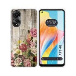 Funda Silicona para Oppo A78 4G diseño Madera 08 Dibujos
