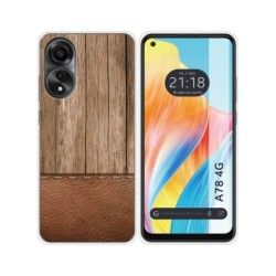 Funda Silicona para Oppo A78 4G diseño Madera 09 Dibujos