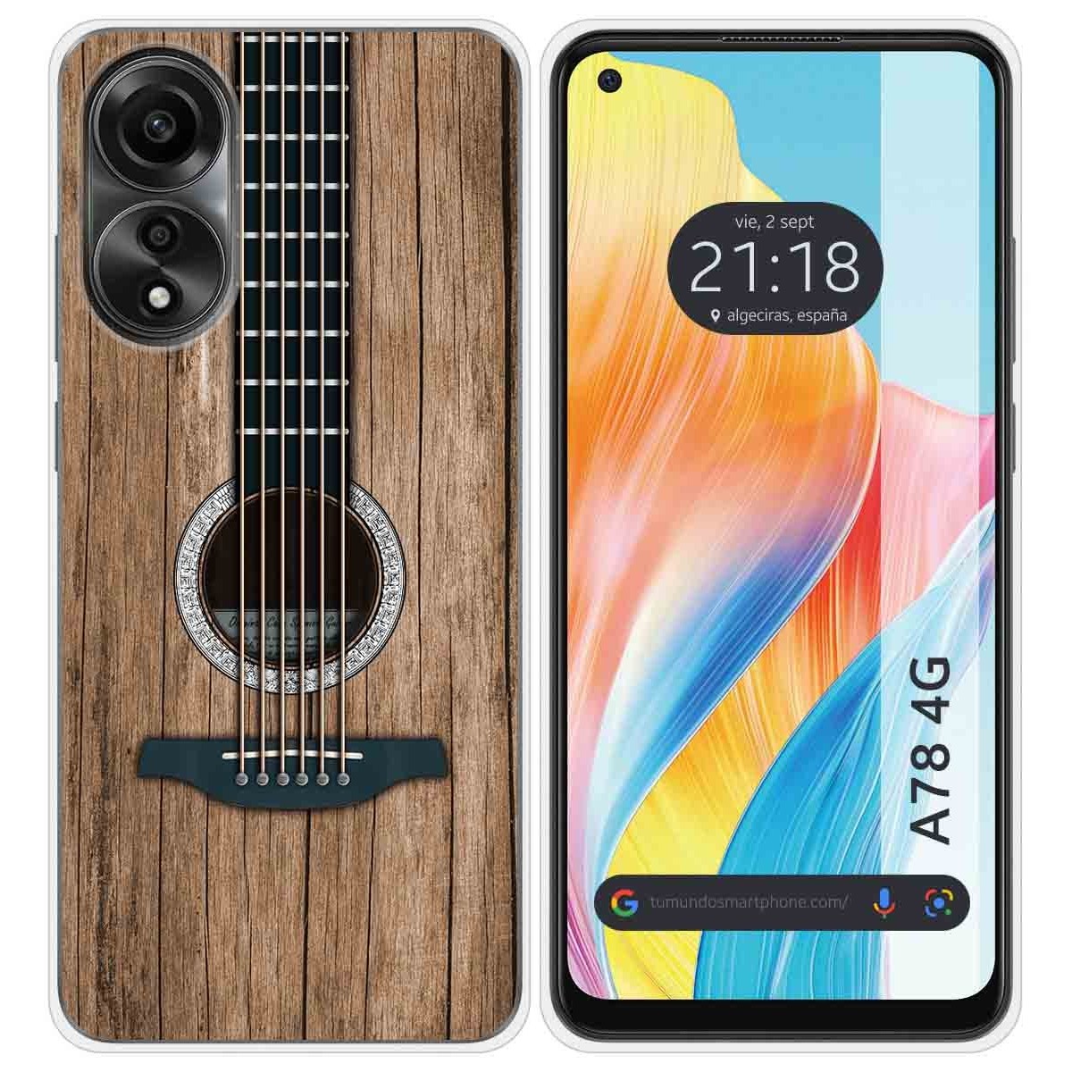 Funda Silicona para Oppo A78 4G diseño Madera 11 Dibujos
