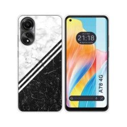 Funda Silicona para Oppo A78 4G diseño Mármol 01 Dibujos
