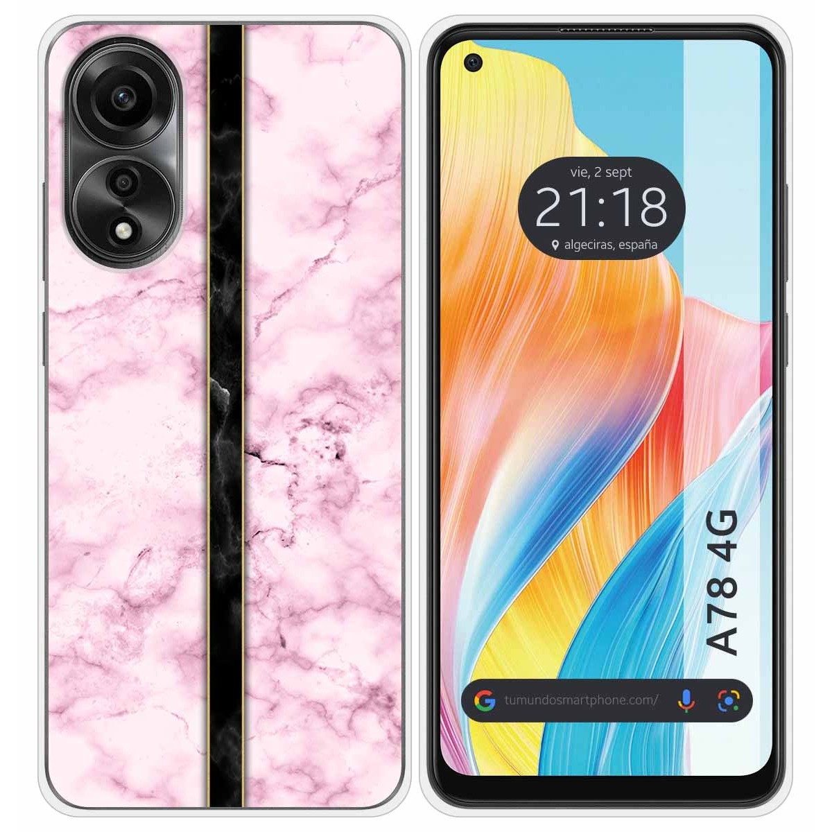 Funda Silicona para Oppo A78 4G diseño Mármol 04 Dibujos