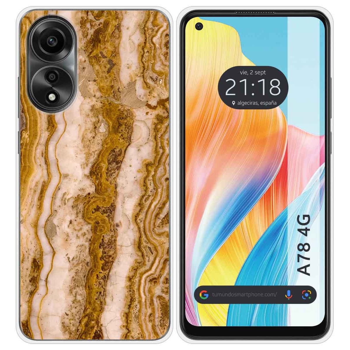 Funda Silicona para Oppo A78 4G diseño Mármol 10 Dibujos