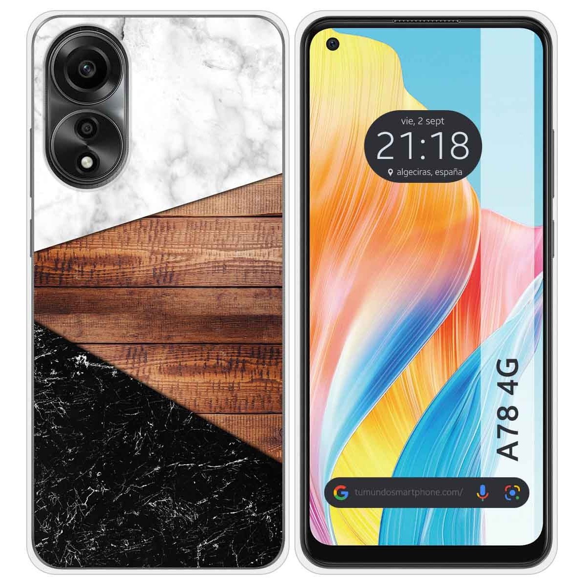 Funda Silicona para Oppo A78 4G diseño Mármol 11 Dibujos