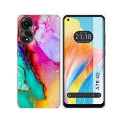 Funda Silicona para Oppo A78 4G diseño Mármol 15 Dibujos