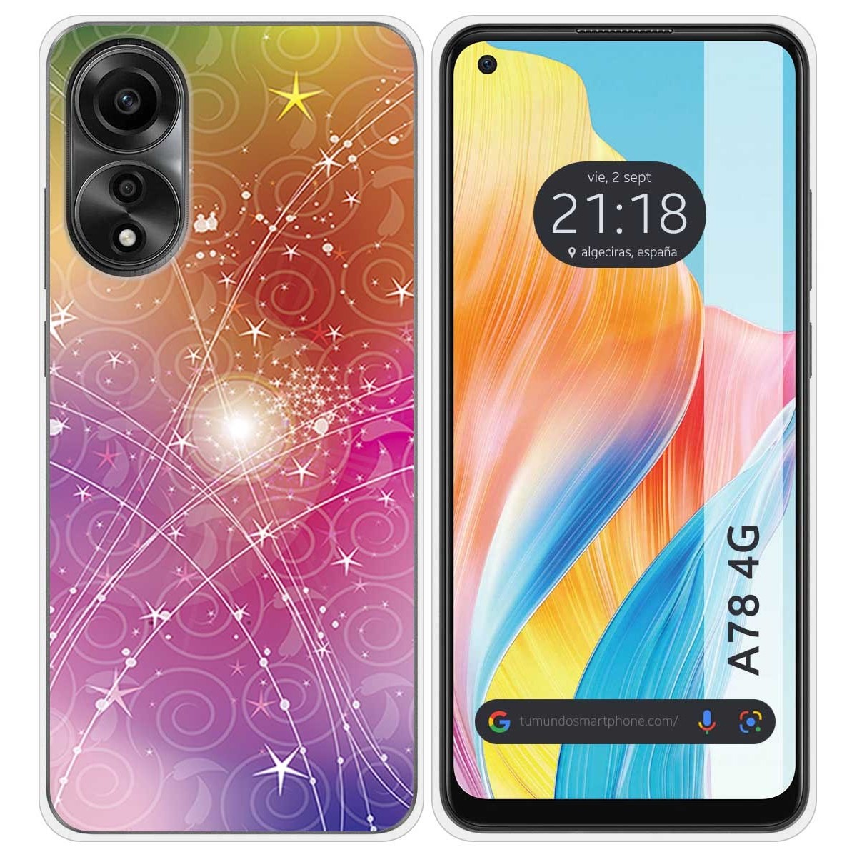 Funda Silicona para Oppo A78 4G diseño Abstracto Dibujos