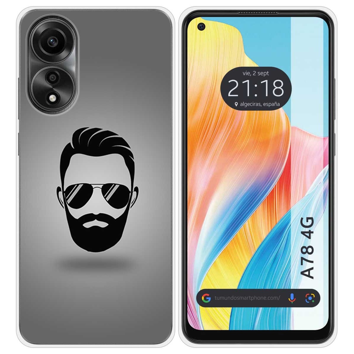 Funda Silicona para Oppo A78 4G diseño Barba Dibujos