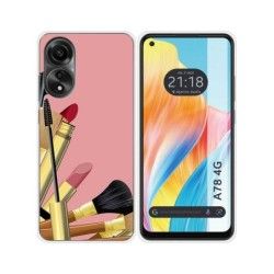 Funda Silicona para Oppo A78 4G diseño Brochas Dibujos