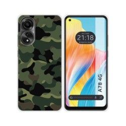Funda Silicona para Oppo A78 4G diseño Camuflaje Dibujos