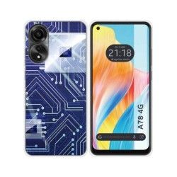 Funda Silicona para Oppo A78 4G diseño Circuito Dibujos
