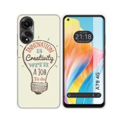 Funda Silicona para Oppo A78 4G diseño Creativity Dibujos