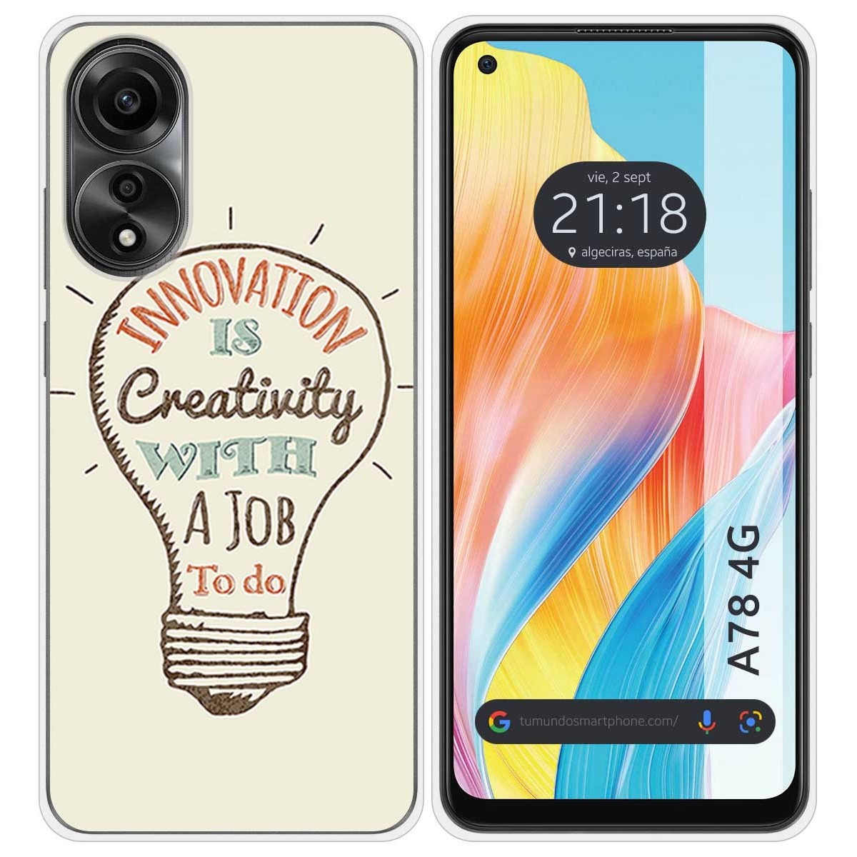Funda Silicona para Oppo A78 4G diseño Creativity Dibujos