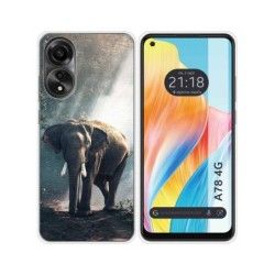 Funda Silicona para Oppo A78 4G diseño Elefante Dibujos
