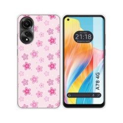 Funda Silicona para Oppo A78 4G diseño Flores Dibujos