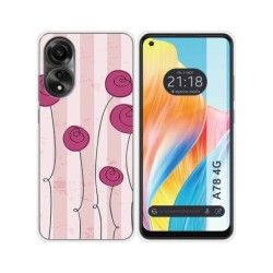 Funda Silicona para Oppo A78 4G diseño Flores Vintage Dibujos