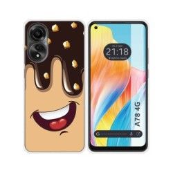Funda Silicona para Oppo A78 4G diseño Helado Chocolate Dibujos