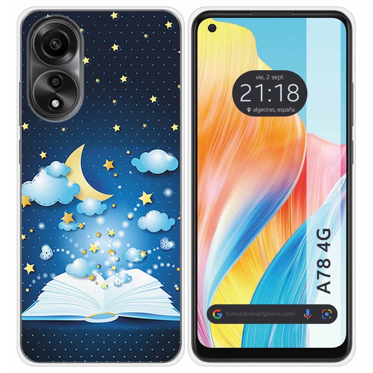Funda Silicona para Oppo A78 4G diseño Libro Cuentos Dibujos