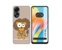 Funda Silicona para Oppo A78 4G diseño Leon Dibujos