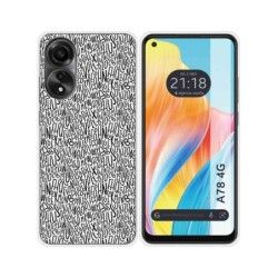 Funda Silicona para Oppo A78 4G diseño Letras Dibujos