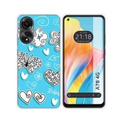 Funda Silicona para Oppo A78 4G diseño Mariposas Dibujos