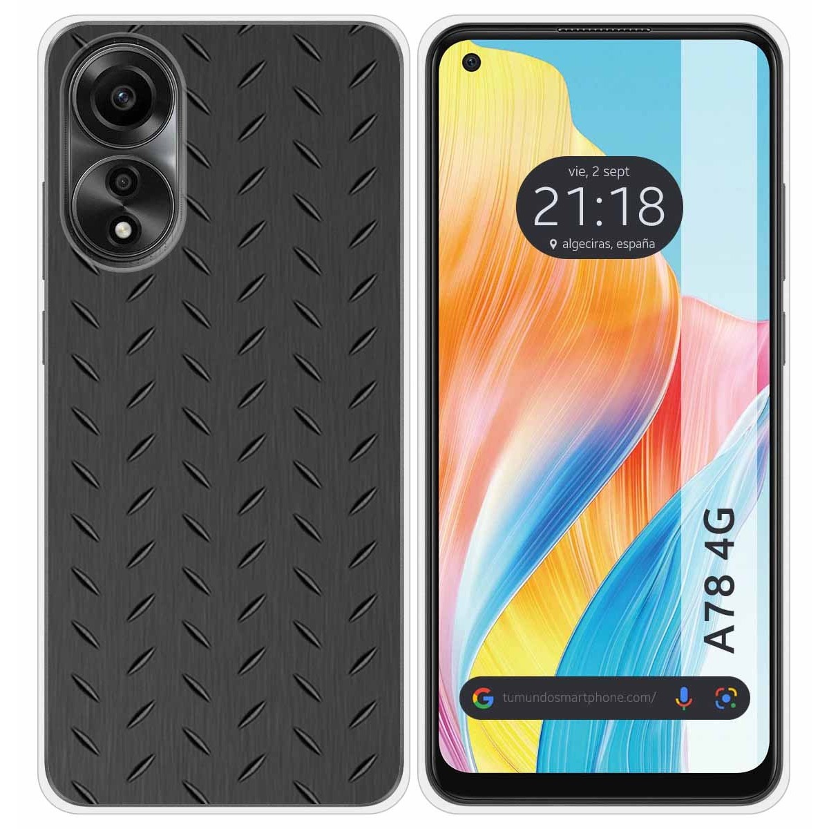 Funda Silicona para Oppo A78 4G diseño Metal Dibujos