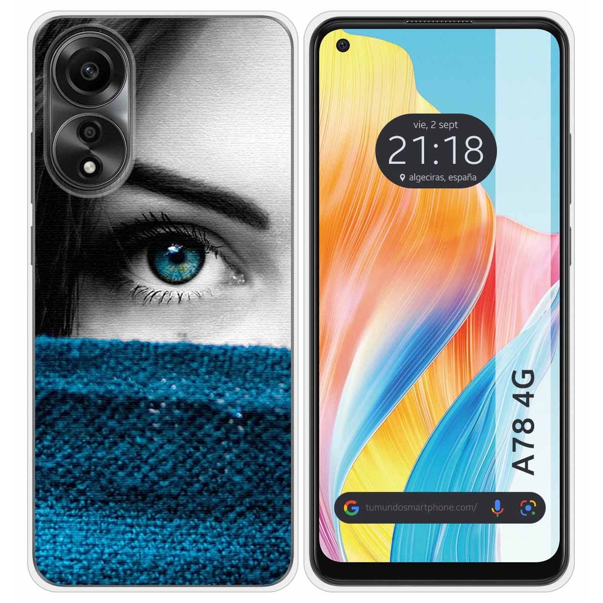 Funda Silicona para Oppo A78 4G diseño Ojo Dibujos