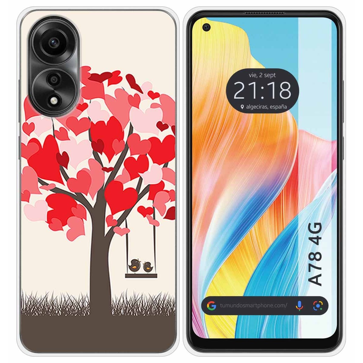 Funda Silicona para Oppo A78 4G diseño Pajaritos Dibujos