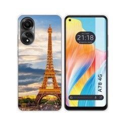 Funda Silicona para Oppo A78 4G diseño Paris Dibujos