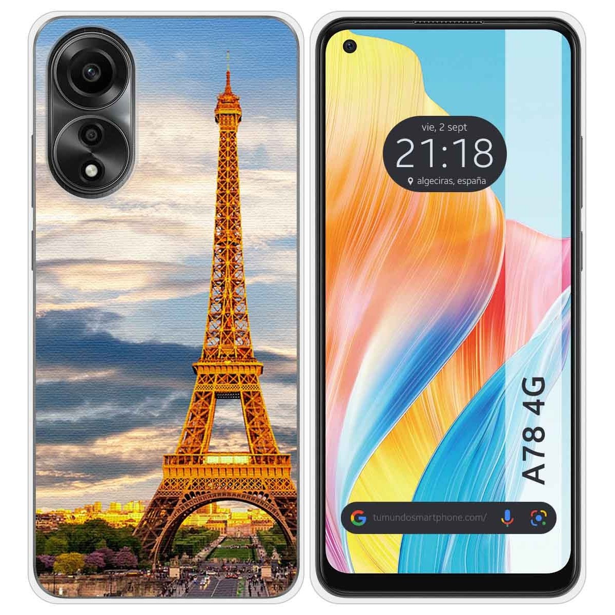 Funda Silicona para Oppo A78 4G diseño Paris Dibujos