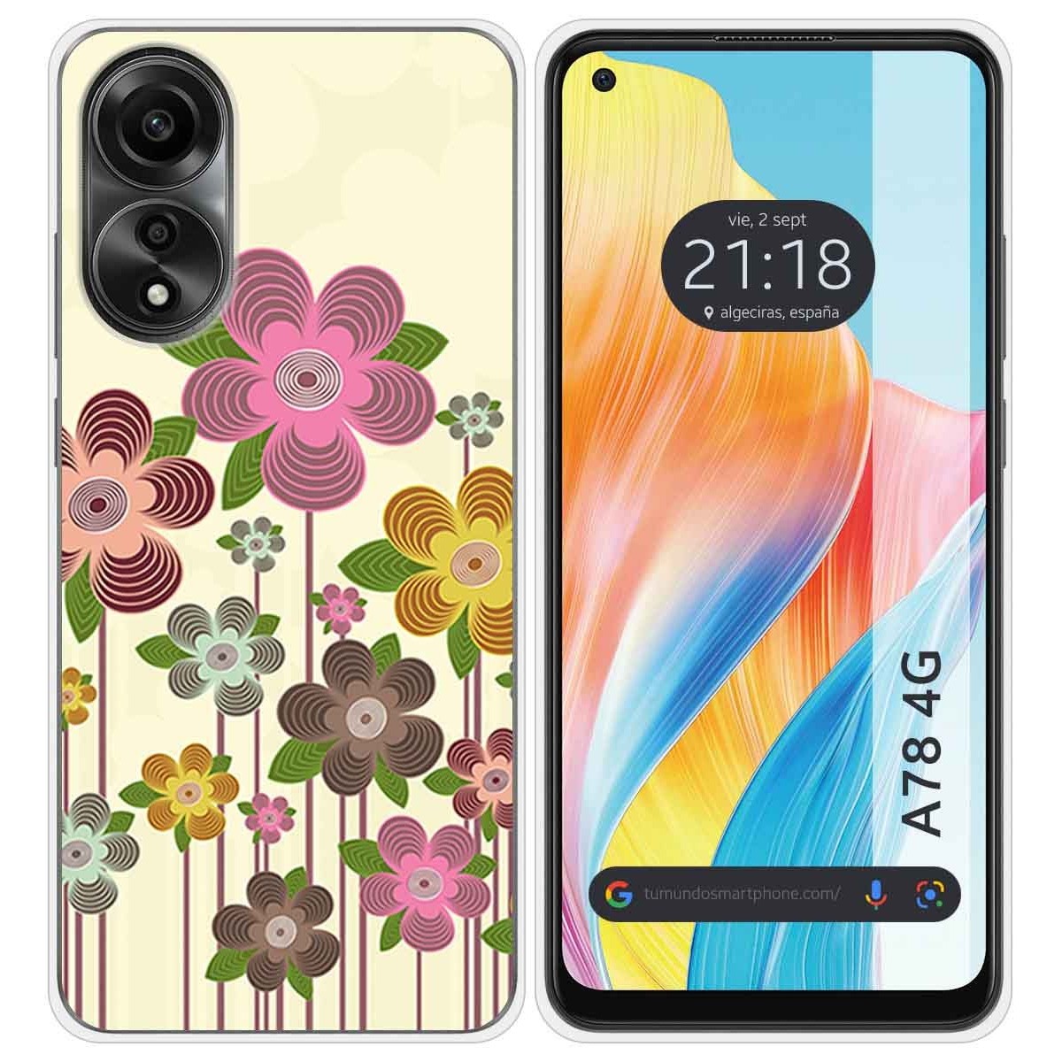 Funda Silicona para Oppo A78 4G diseño Primavera En Flor Dibujos