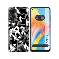 Funda Silicona para Oppo A78 4G diseño Snow Camuflaje Dibujos