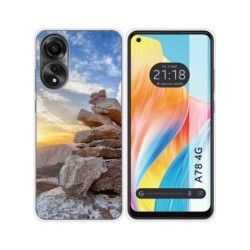 Funda Silicona para Oppo A78 4G diseño Sunset Dibujos