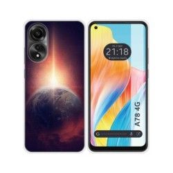 Funda Silicona para Oppo A78 4G diseño Tierra Dibujos