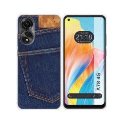 Funda Silicona para Oppo A78 4G diseño Vaquero Dibujos