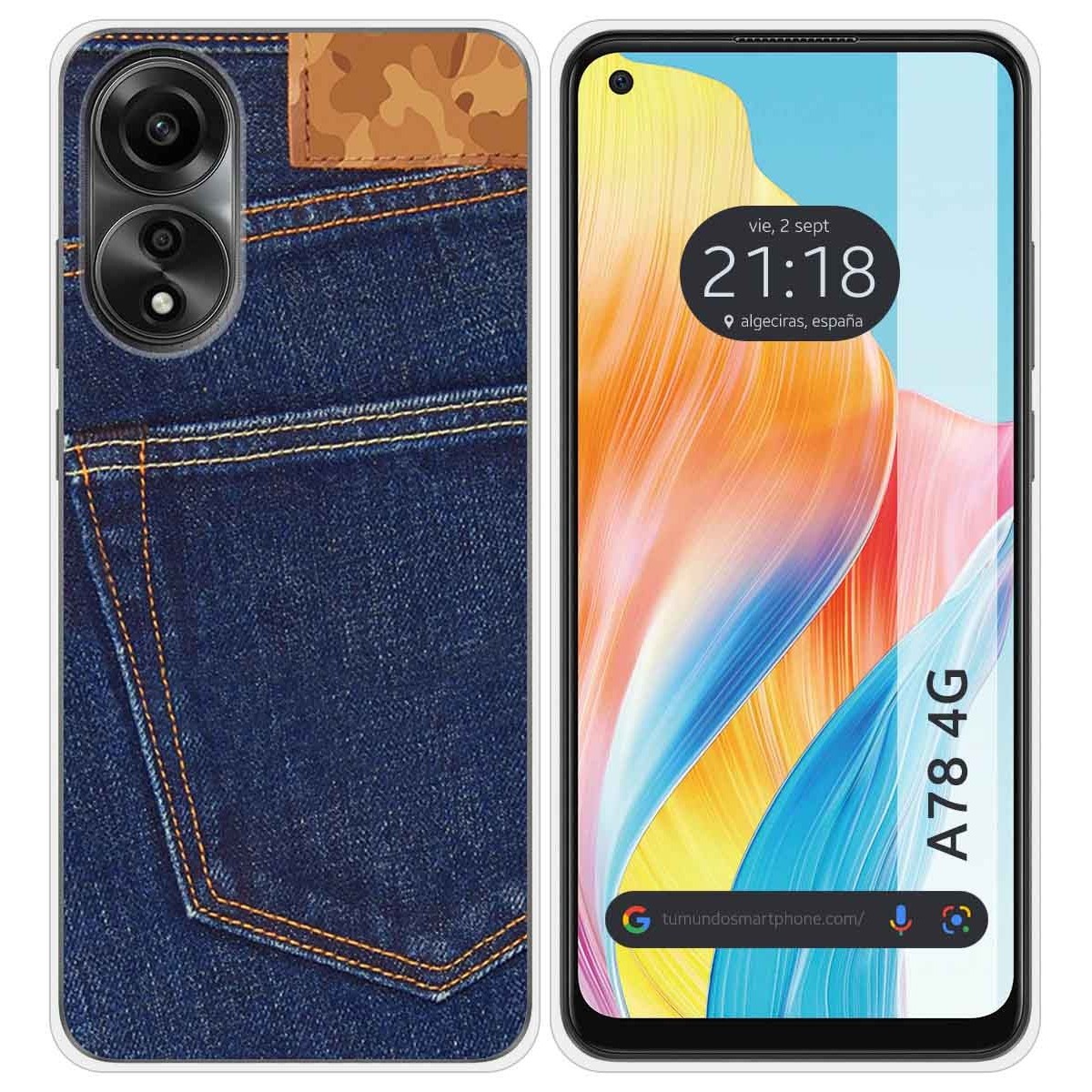 Funda Silicona para Oppo A78 4G diseño Vaquero Dibujos