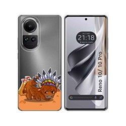 Funda Silicona Transparente para Oppo Reno 10 5G / 10 Pro 5G diseño Bufalo Dibujos