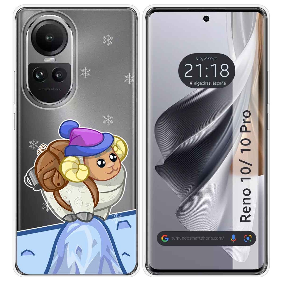 Funda Silicona Transparente para Oppo Reno 10 5G / 10 Pro 5G diseño Cabra Dibujos