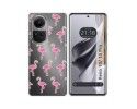 Funda Silicona Transparente para Oppo Reno 10 5G / 10 Pro 5G diseño Flamenco Dibujos