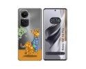 Funda Silicona Transparente para Oppo Reno 10 5G / 10 Pro 5G diseño Jirafa Dibujos
