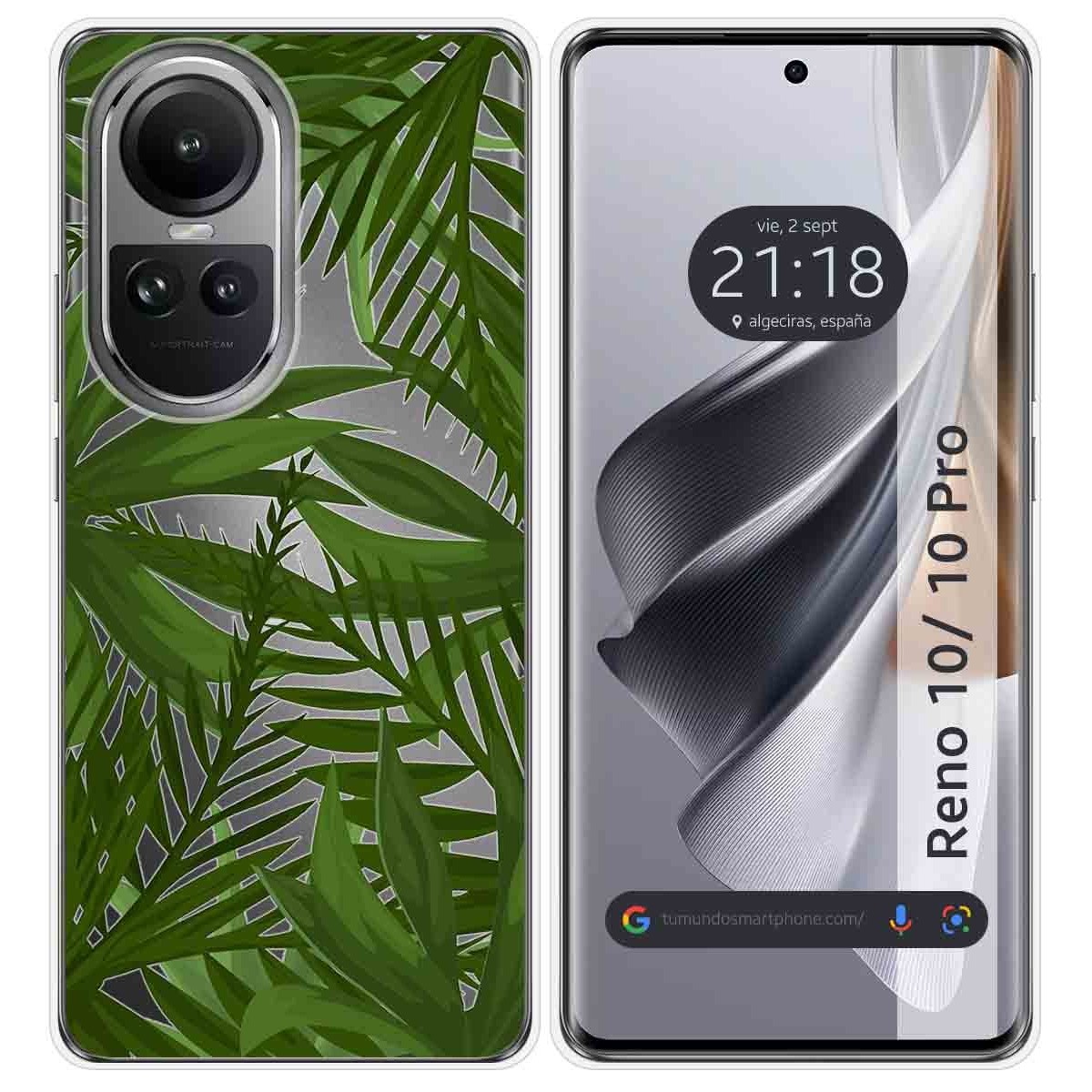 Funda Silicona Transparente para Oppo Reno 10 5G / 10 Pro 5G diseño Jungla Dibujos