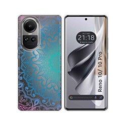 Funda Silicona Transparente para Oppo Reno 10 5G / 10 Pro 5G diseño Mandala Dibujos